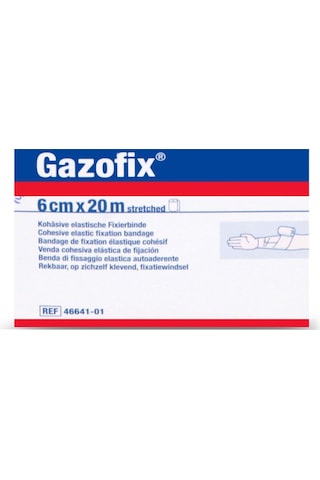 Gazofix LF Bsn Fiksasyon Bandajı 6 CM x 20 M Ten