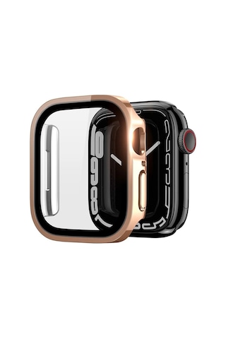 Dux Ducis Hamo Series Apple Watch Uyumlu 45mm İçin Hard Pc Full Koruma Sert Armor Zırh Kılıf- 5775