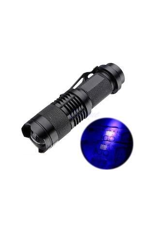 Ultrafire Uv Led Mor Işık El Feneri - Kriminal Işık Siyah
