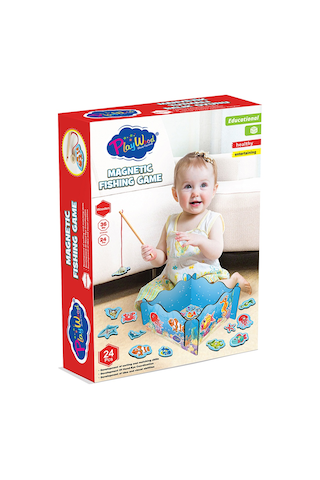 Ony-381 Ahşap Manyetik Tutmalı Balık  Oyunu