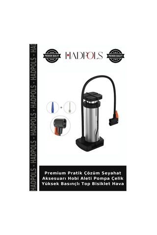 Premium Pratik Çözüm Seyahat Aksesuarı Hobi Aleti Pompa Çelik Yüksek Basınçlı Top Bisiklet Hava