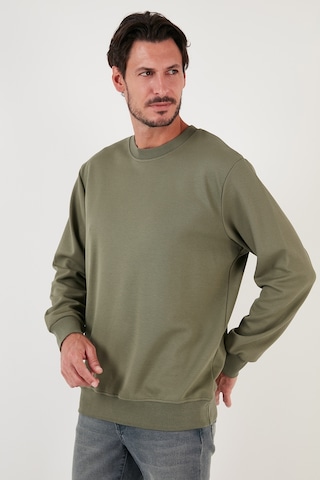 Buratti Pamuklu Bisiklet Yaka Regular Fit Basic Erkek Sweat 5905521 Haki