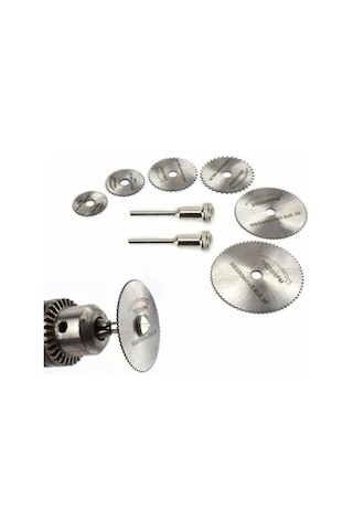 8 Parça Hss Mini Testere Dramel Freze Ucu Cam Metal Kesme