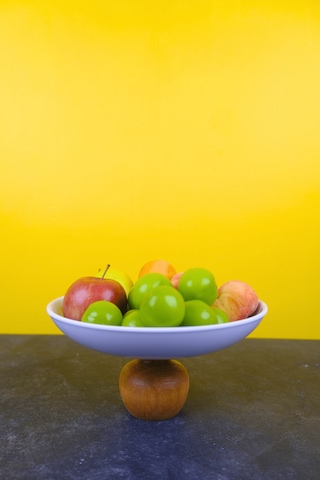 Nar Model Ahşap Ayaklı 22,5 Cm Melamin Çukur Servis Ve Sunum