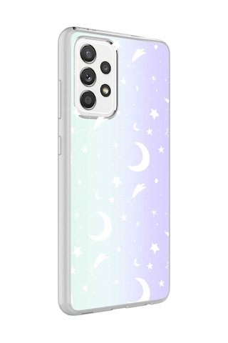 Zore Galaxy Uyumlu A72 Kılıf Msra M-blue Desenli Kapak - Cow No2 Cow No2