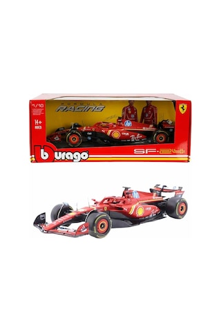 1:18 Ferrari Sf-24 Formula 1 Yarış Arabası Detaylı Metal Koleksiyon Modeli, 2024 Sezonu, Leclerc & Çok Renkli