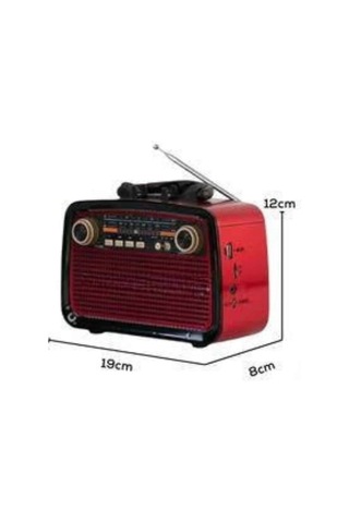 Bluetooth Bağlantılı Müzik Kutusu El Fenerli Tasarım Radyo