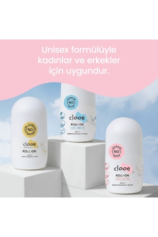 Clooe Cool Breeze + Fresh Bloom + Classic Roll-On Deodorant 3 x 50 ML