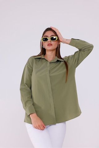 Kadın Trend Gömlek Haki