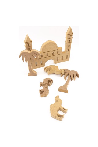 Neşeli Ahşap Des 23 Ayasafya Camii 25 Cm, Palmiye Ve Deve. Ramazan Ayına Özel Ahşap Boyama Etkinliği, Boyama Seti Model Tyb0aeqofa9s0m8483