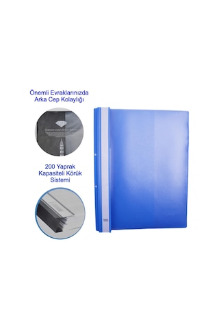 Noki Hd Telli Dosya Mavi 3'lü Hd Poşet Dosya 10'lu Ve Hd 1-5 Rakam Ayraç