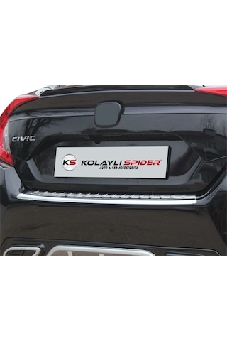 Honda Civic 10 Arka Tampon Eşiği Krom 2016 ve Sonrası
