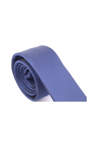 Demfashion Özel Desenli Kravat Mendil Seti - Lacivert (533048444) Lacivert