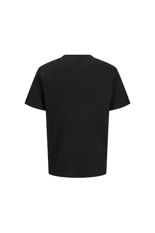 Jack & Jones Erkek Logo Detayli Bisiklet Yaka Tisört - Rush - 12298424 Siyah