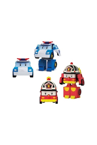 Polı Mrt-674 Robocar Poli Mini Transforming Kasabanın Kurtarma Araçları 4lü Set