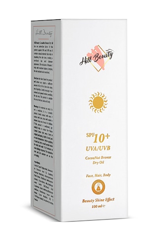 Hill Beauty Işıltılı Bronzlaştırıcı Kuru Güneş Yağı 100 ML