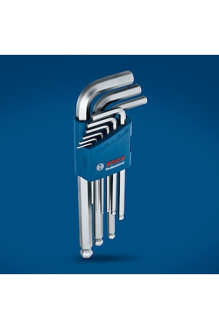 Bosch Profesyonel Hex Alyan Anahtar Takımı 9 Parça (1,5-10 mm) - 1600A01TH5