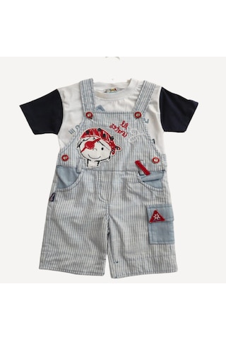 Erkek Bebek Ikili Slopet Tulum Korson Mavi