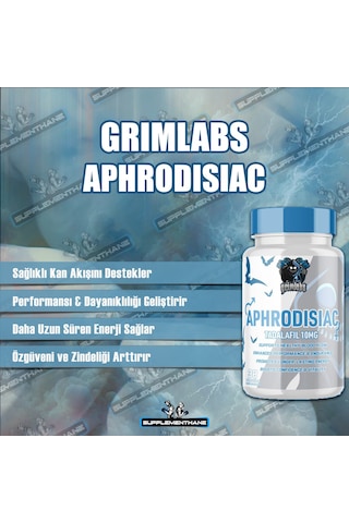 Grimlabs Aphrodisiac Afrodizyak Tadalafil 10 Mg 30 Caps Erkekle