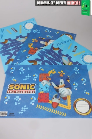 X Dekomus Lisanslı Sonic 4 Adet Beslenme Örtüsü Diğer