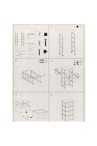 Çok Amaçlı Dolap 2 Çekmeceli Orta Boy Komodin Sehpa Gri 1606