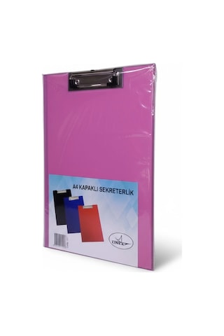 Linea A4 Kapaklı Sekreterlik Toz Pembe