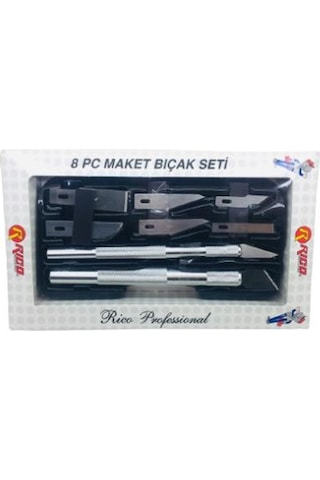 Rico Kk7001 Maket Bıçak Seti Yedek Bıçaklı 8 Parça