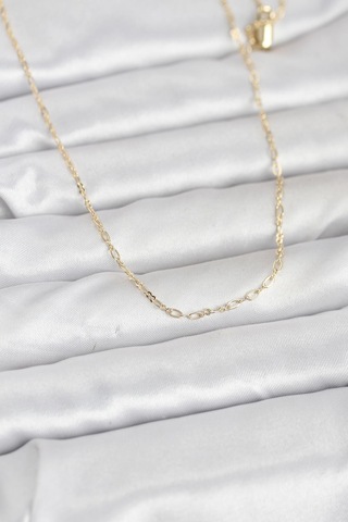 Cm 14k Gold Renk 60 Cm Zincirli Kadın Kolye - Lisinya Altın
