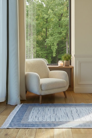 Modern Desen Makinede Yıkanabilir Kilim Çift Taraflı Pratik Ve Günlük Kullanıma Uygun Kilim Renkli