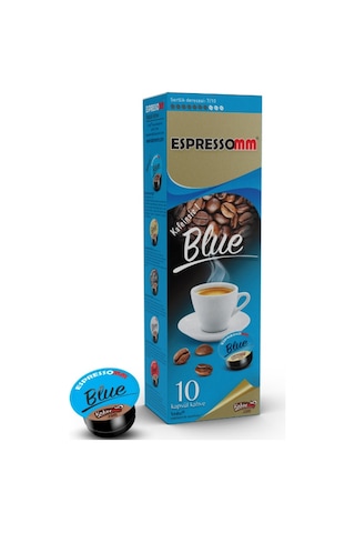 Espressomm® Tchibo Cafissimo Makineleri İle Uyumlu Blue Kafeinsiz Kapsül Kahve 5 x 10'lu