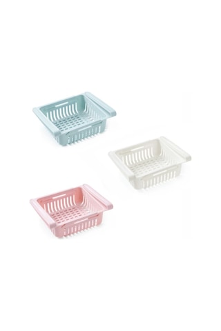Yystore Buzdolabı Depolama Sepeti Tazelik Koruma Fonksiyonu Geri Çekilebilir 3 Adet