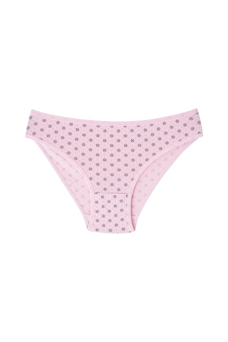 Kadın Karışık Renkli Desenli Külot 3'lü Paket Pamuklu Esnek Kumaş Desenli