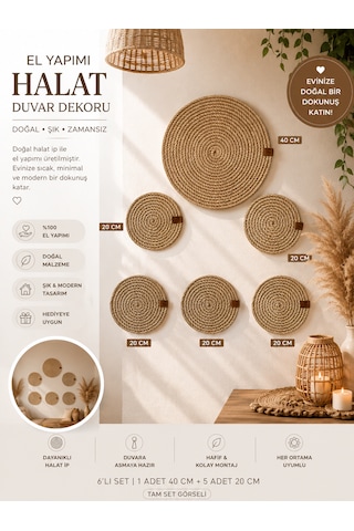 Bohem Ve Afrikan Tarzı Duvar Dekoru Halat Ip Etnik Tarz 6lı Set 06 Bohem Ve Afrikan Tarzı Duvar Dekoru Halat Ip Etnik Tarz 6lı Set 06