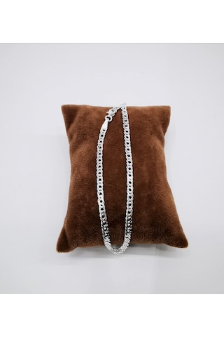 Omar Silver Unisex Rambo Gümüş Bileklik 3,5 Mm