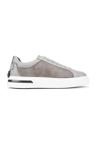Tamer Tanca Erkek Hakiki Deri Fildişi Sneakers & Spor Ayakkabı 1171 25-617 Erk Ayk Y26 Fıldısı Np/fıldısı Suet Gri