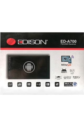 Edison Ed-a700 Android Double Teyp 2gb Ram+32gb Rom Bt/carplay/android Auto/navigasyon/ıps Ekran