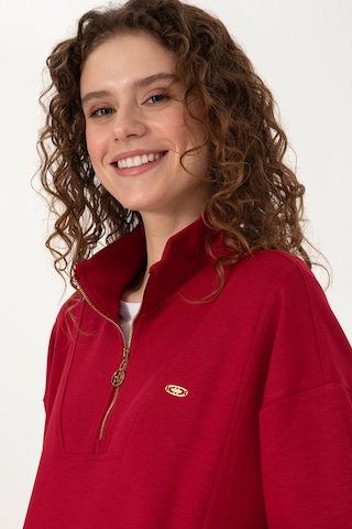 U.S. Polo Assn. U.s. Polo Assn. Kadın Sweatshirt 50314221-vr104 Koyu Frambuaz/dark Raspberry