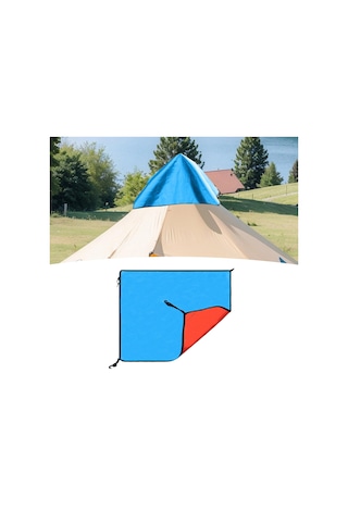 Homyl Çadır Üstü Kumaş Yağmur Koruması Çok Mavi-turuncu Mavi Turuncu Mavi - Turuncu