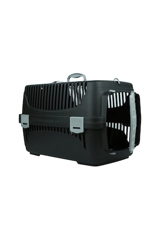 Pribor Kedi Köpek Evcil Hayvan Taşıma Çantası Box Orta Boy Çok Fonksiyonlu Siyah-gri