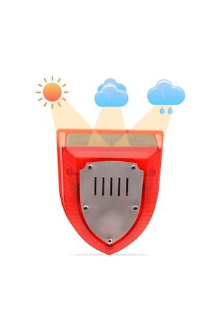 Ayt Powermaster Pm-26952 Mikrofonlu Sesli Hayvan Kovucu Alarm Cihazı Solar Güneş Enerjili Panelli Vahşi Hayvan Kovacağı