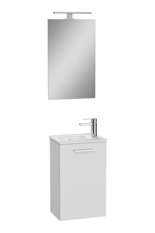 VitrA Mia 69576 Banyo Dolabı Seti Kapaklı Parlak Beyaz 40 CM Parlak Beyaz