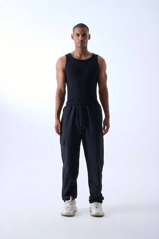 Jaceyjace Slim Fit Dar Kesim Pamuk Fitilli Atlet Siyah