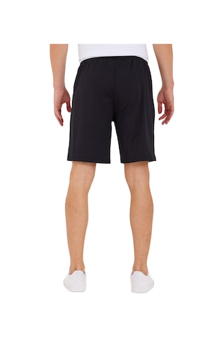 Adams Erkek Reflektör Logo Regular Fit Cepli Spor Şort Siyah