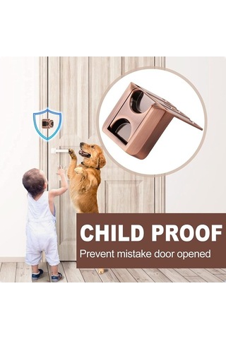 Pazly Ev Kapısı Güvenlik Mandalı, Çinko Alaşım, İçe Doğru Kapı İçin, Kuvvetli Korumalı Kilit, Kullanıcı Dostu Tasarım, Bronz Renk Bronze