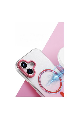 Apple iPhone Uyumlu 16 Glossy Magsafe Kapak - Mor