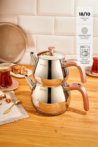 Emsan Pera Midi Çaydanlık Takımı Rose