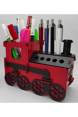 Ahşap Kalemlik Tren