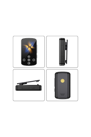 Samdoo Bluetooth 5.4 Kablosuz Mp3 Çalar - 1.5" Dokunmatik Ekran, Fm Radyo, Ses Kayıt Özelliği İle Spor Ve Seyahat İçin Taşınabilir Müzik Çalar