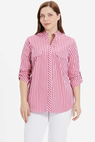 Selen Kadın Büyük Beden Bluz 24ysl8786 Fuşya