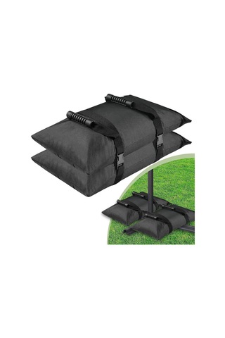 Dolıty 2 Adet Şemsiye Ağırlığı Kum 19,29-inç-x-10,24-inç Siyah